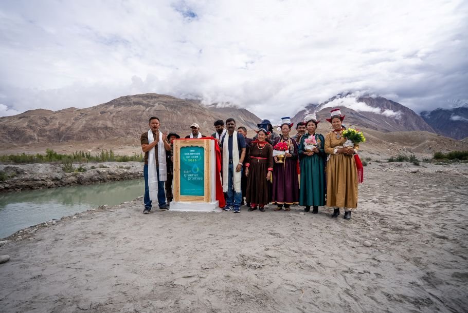 Ladakh Nubra Valley water reservoir